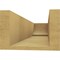 Ekena Millwork 6in. W x 4in. H x 20in. L Alpine Woodgrain TimberThane Rafter Tail, Primed Tan RFTUR06X04X20ALPRCPR - alternate 2